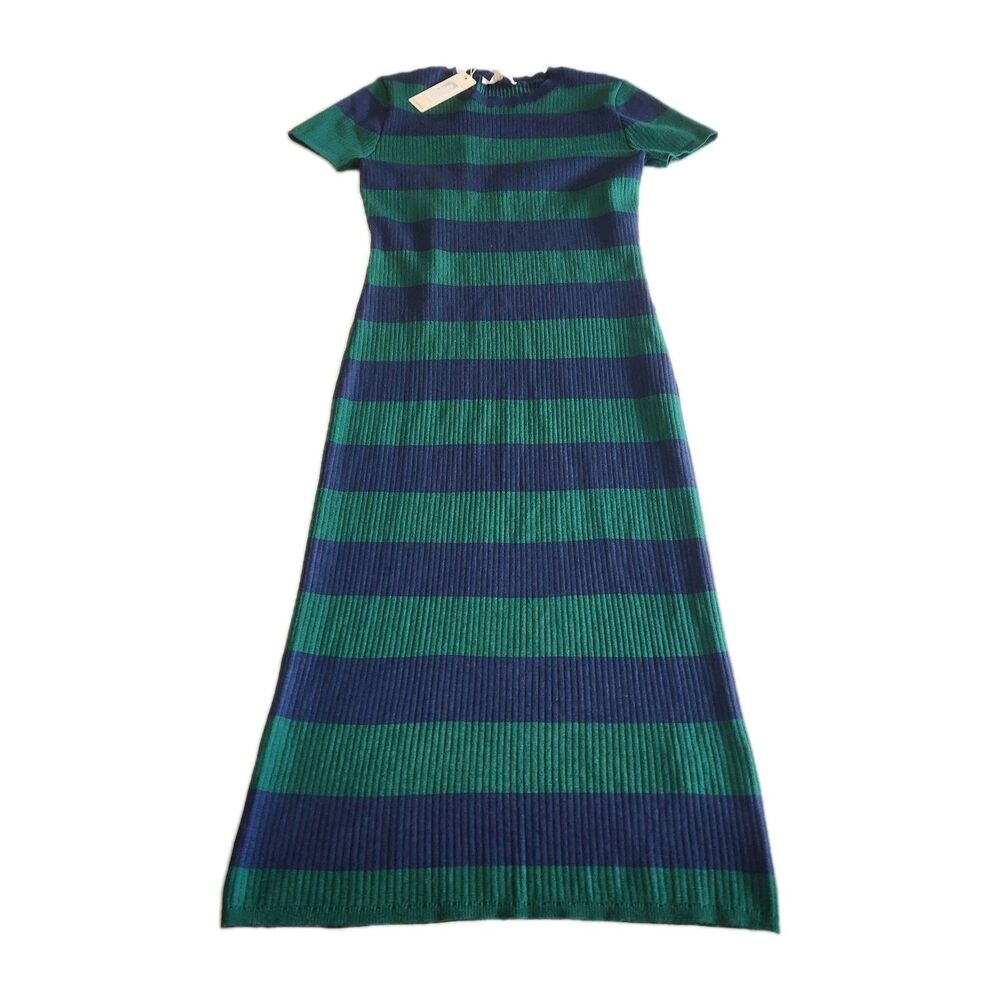 Copper Key NEW Green & Blue Colliegate Academia Preppy Maxi Dress Junior SZ L